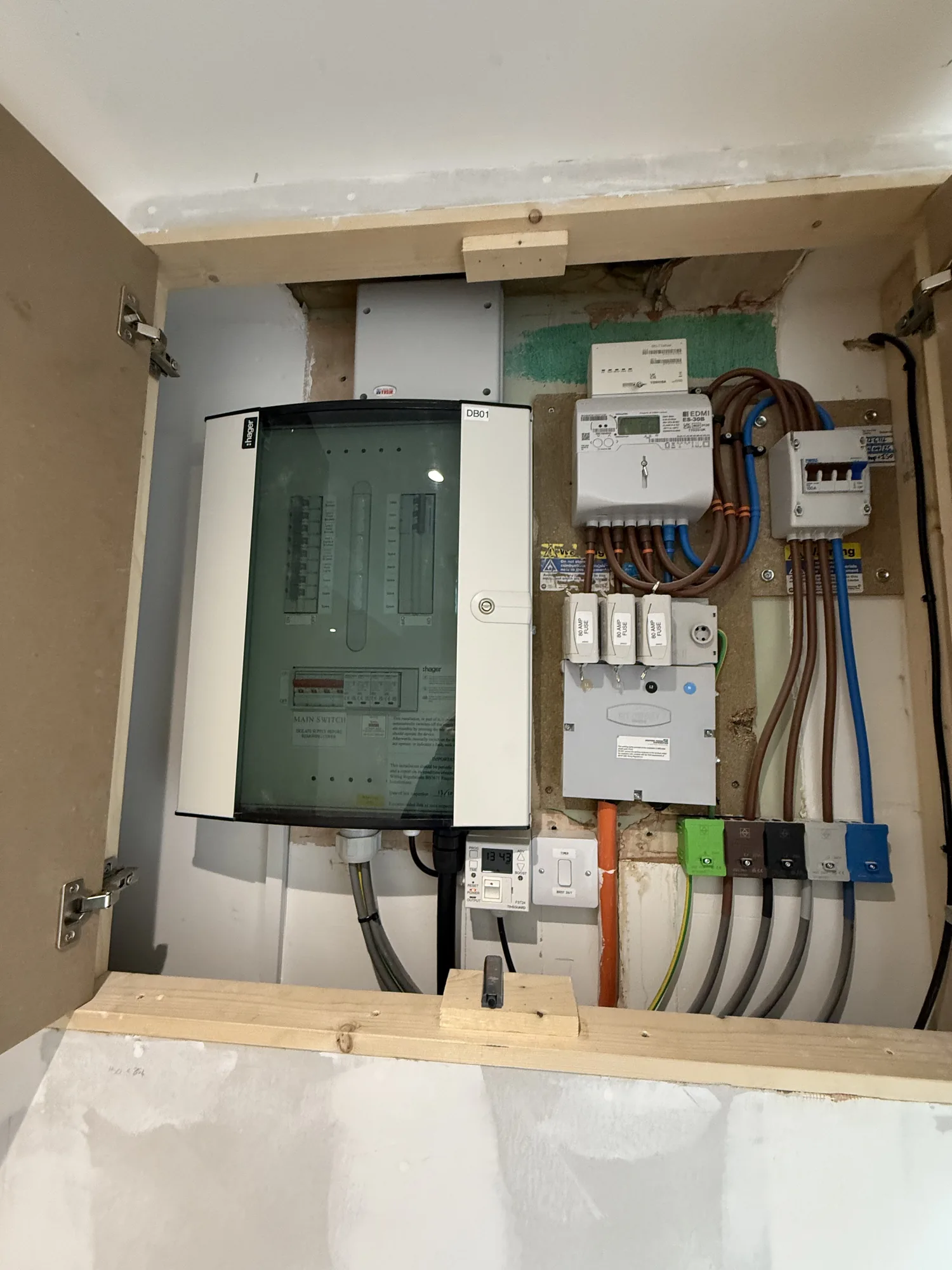 Electrical work in a commercial property