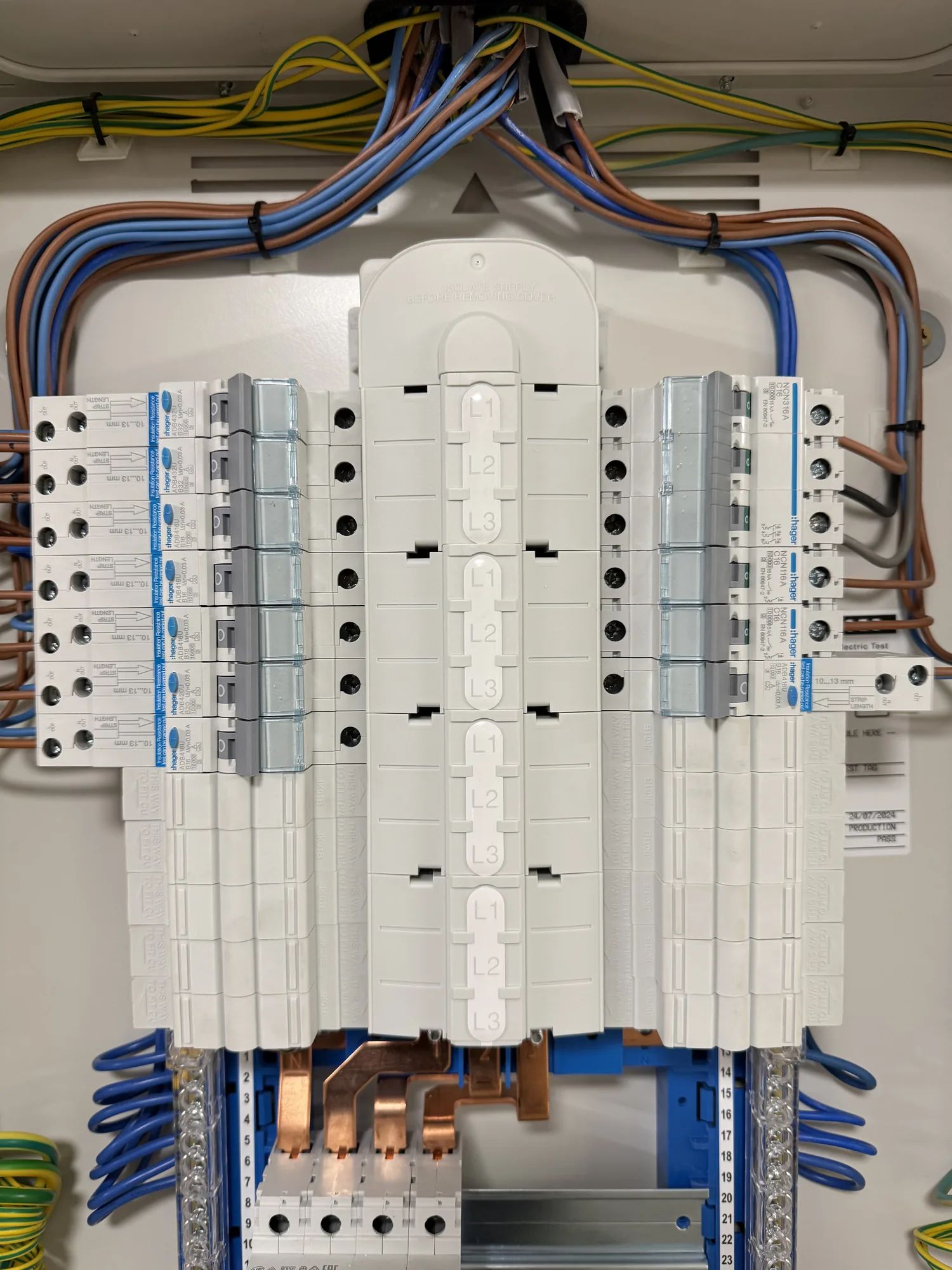 Completed commercial electrical project
