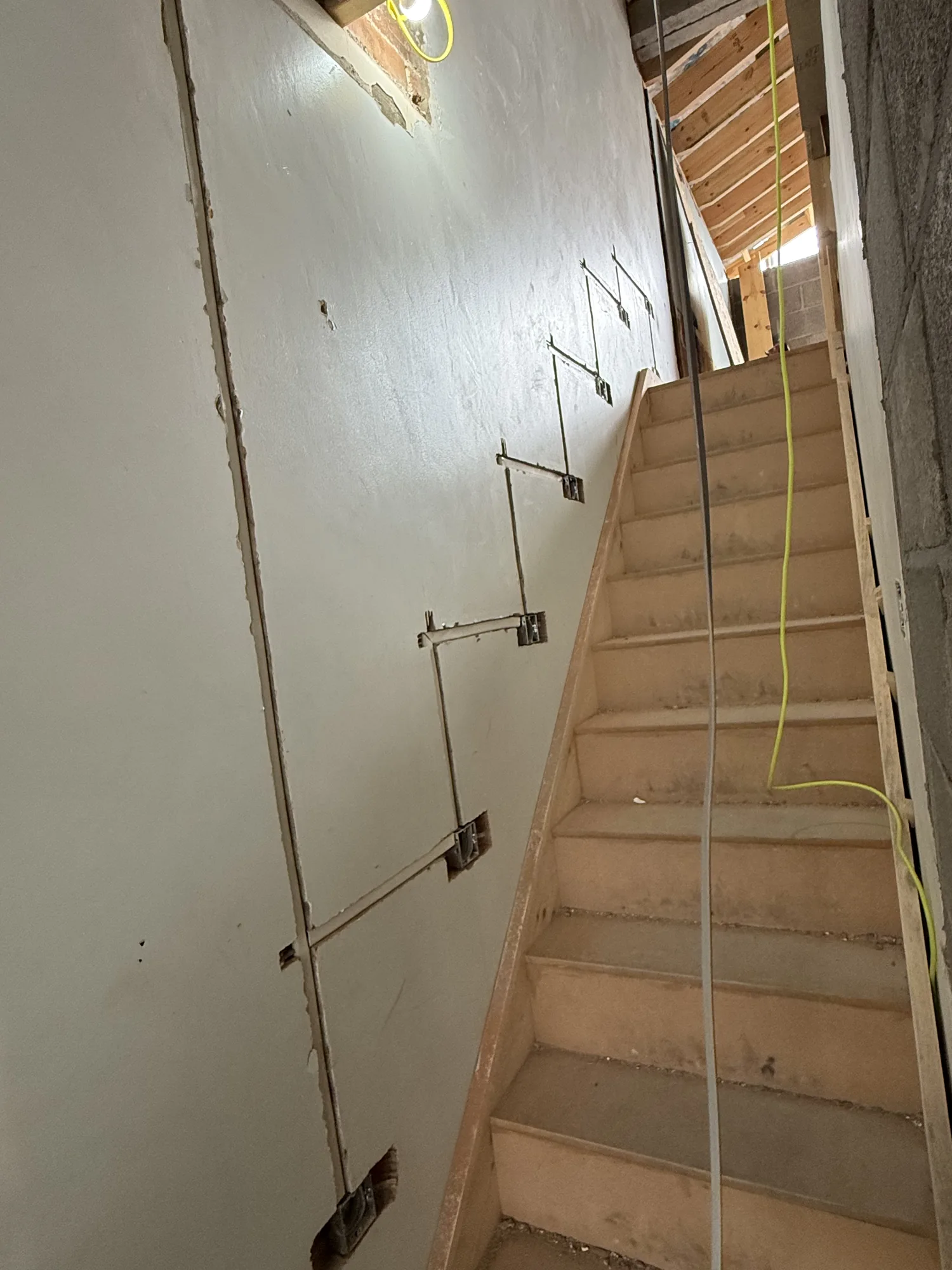 New wiring installed during a house rewire