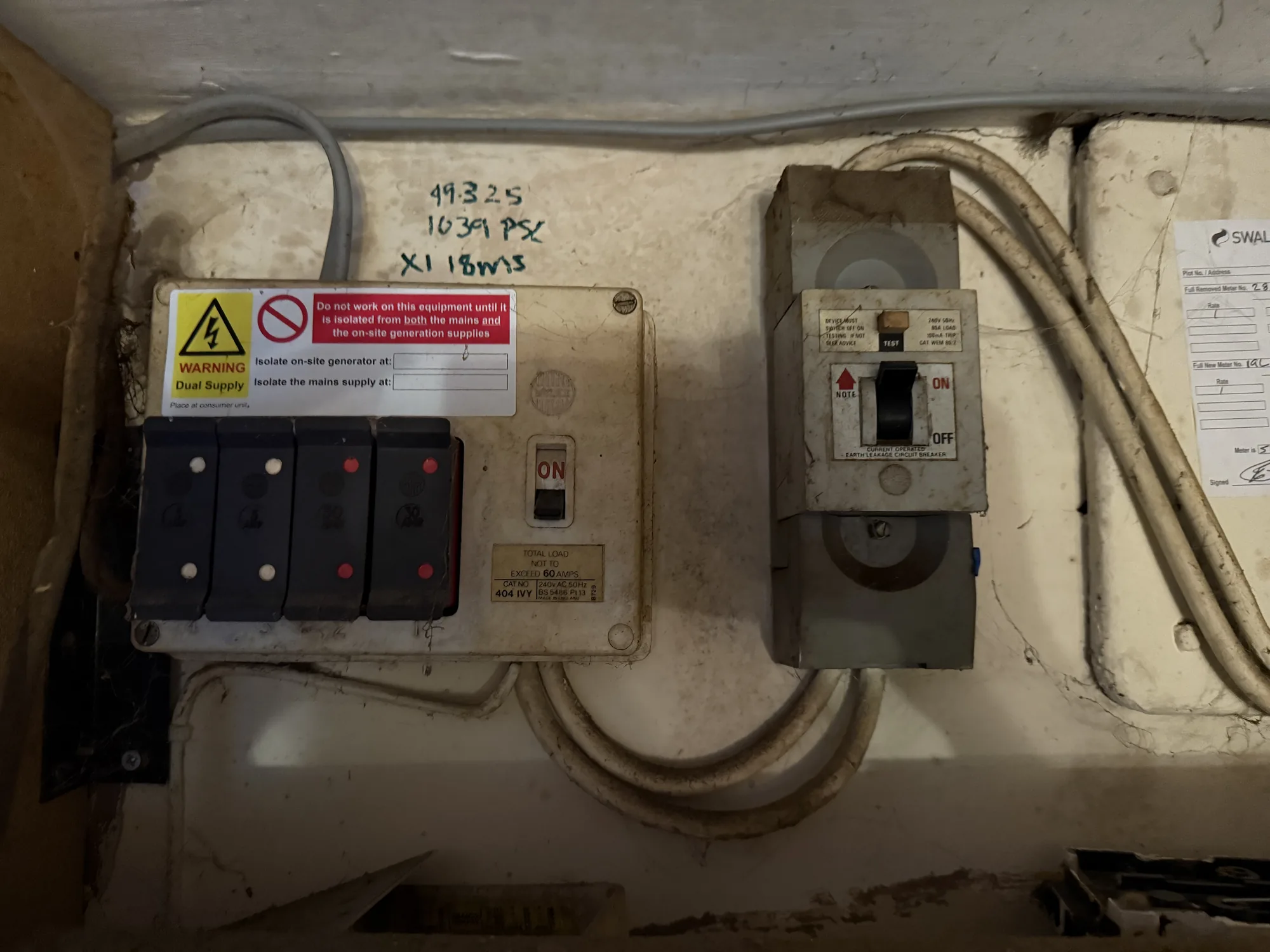 Test equipment used for electrical reports