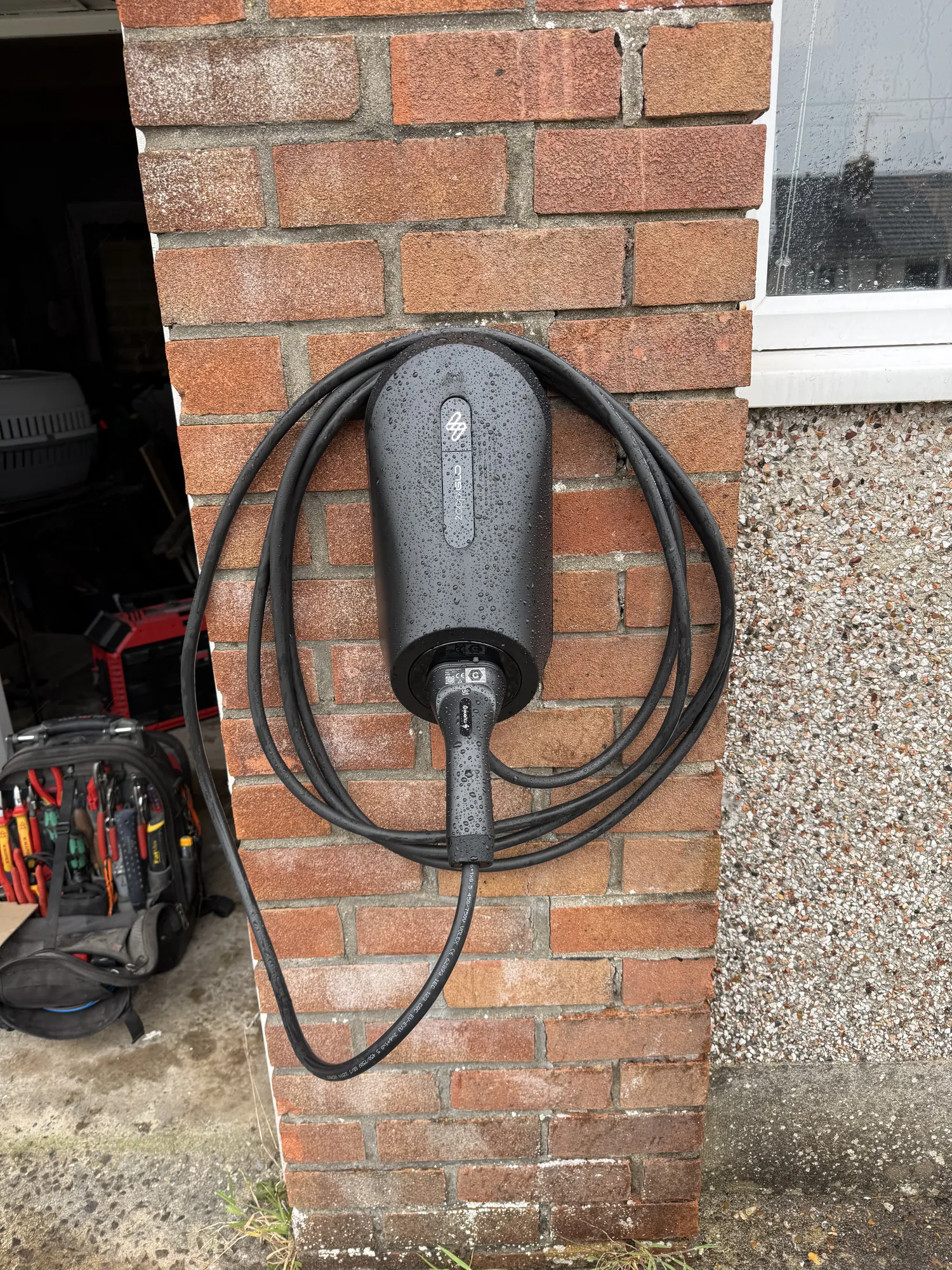 Domestic EV charging installation in Swansea